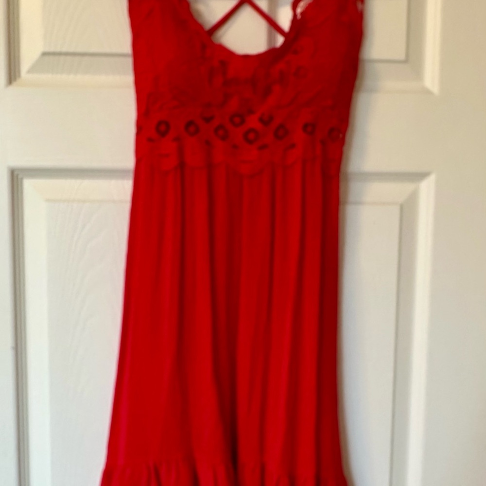 Rue21 Chic Red Lace Dress